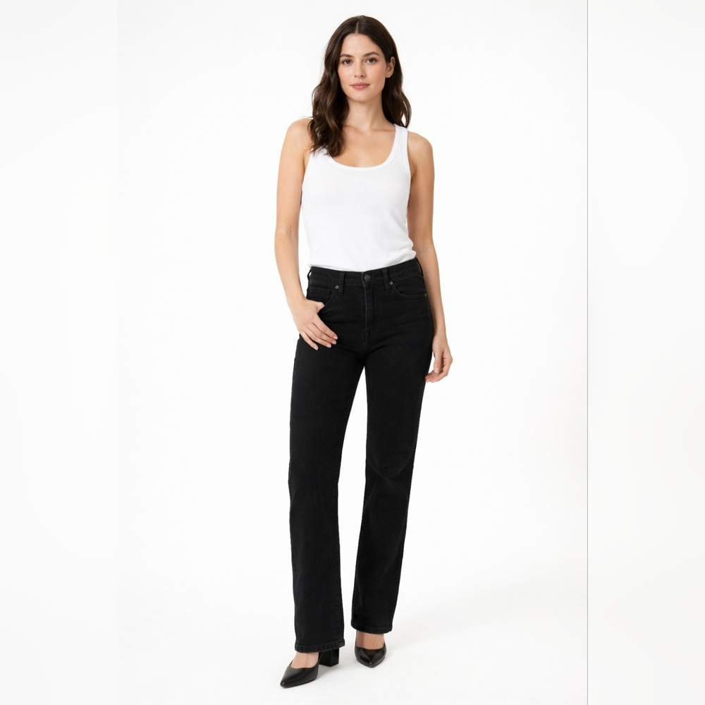 Citizens of Humanity Black Straight Leg Jeans High Rise Size 28